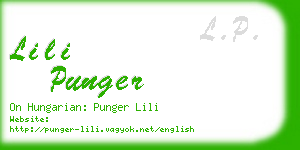 lili punger business card